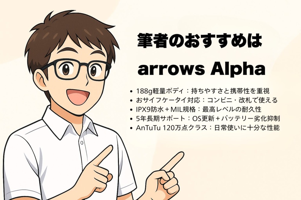 まとめ~筆者のおすすめはarrows Alpha